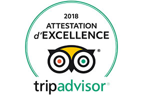 Attestation d'excellence TripAdvisor